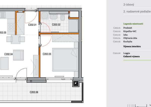 HOMreal.sk |  na prenájom moderný 2-izbový byt v bytovom dome Arboria na Novomestskej ulici.